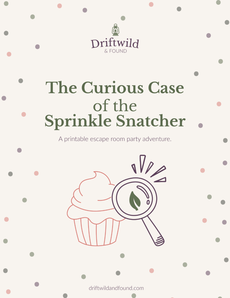 Cupcake decorating printable escape room game for kids