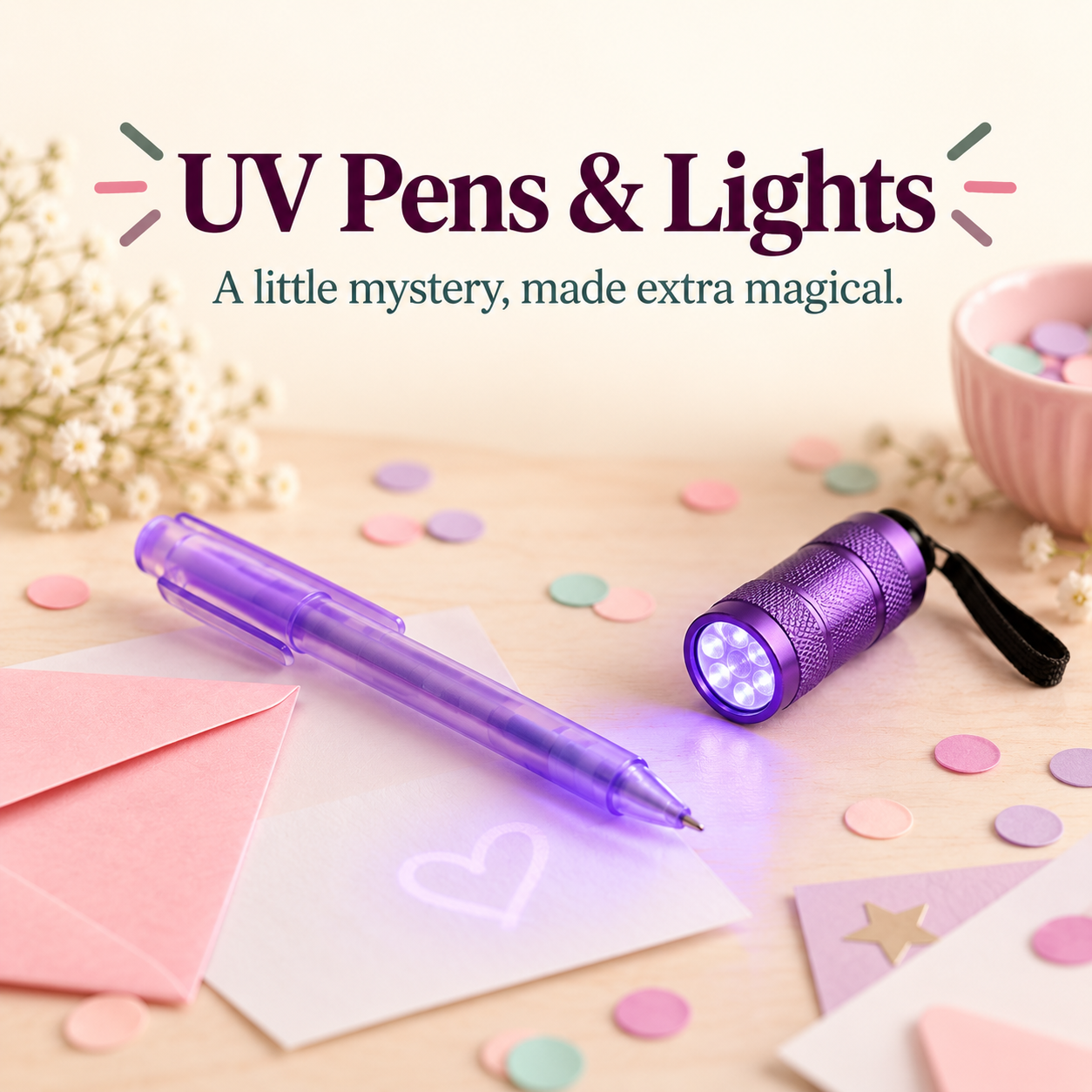UV pens and lights for adding a little extra mystery